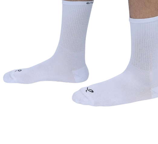 Energetics Long Socks For Men, White & Black