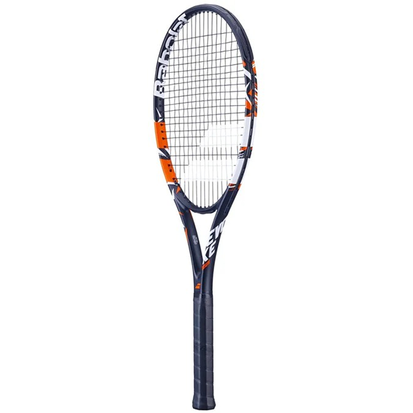 BABOLAT EVOKE TOUR STRUNG TENNIS RACKET FOR UNISEX, BLACK&ORANGE&WHITE