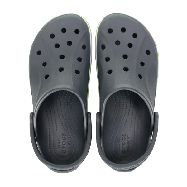 Crocs Bayaband Clog For Unisex, Charcoal&Volt Green