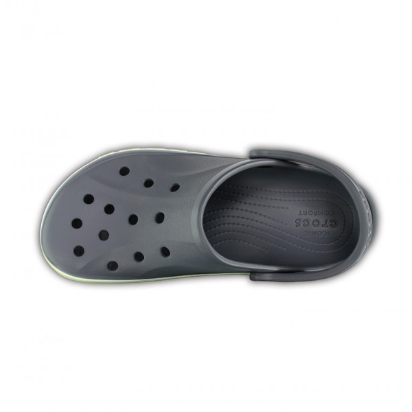 Crocs Bayaband Clog For Unisex, Charcoal&Volt Green