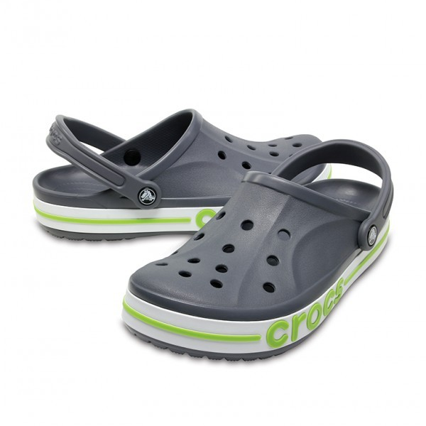 Crocs Bayaband Clog For Unisex, Charcoal&Volt Green