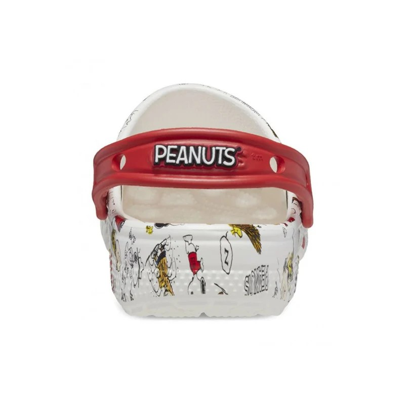 Crocs Peanuts Classic Clog For Kids, White&Multi