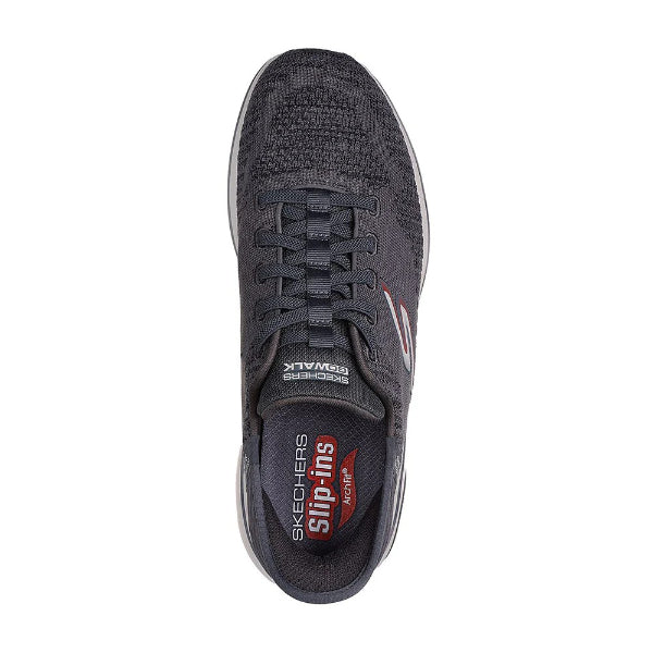 Skechers Slip-Ins Go Walk Arch Fit 2.0 - Grand Walking Shoes For Men, Charcoal Red