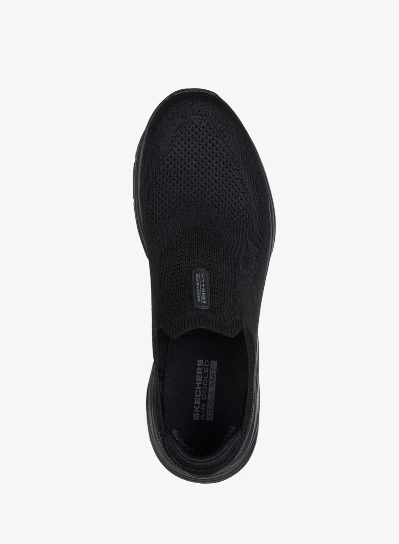 حذاء سكيتشرز جو ووك 8 للمشي للرجال، أسود