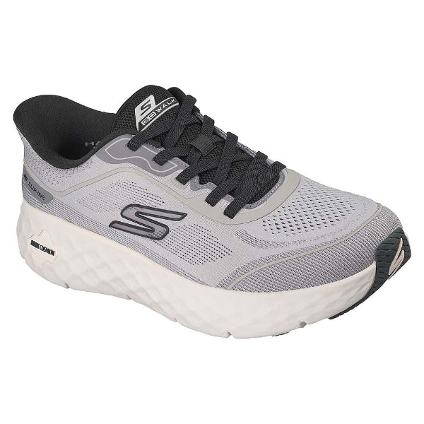 Skechers Go Walk Max Cushioning Flex Walking Shoes For Men, Gray Black