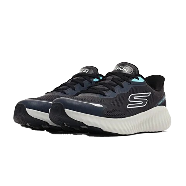 Skechers Go Run Now Running Shoes For Men, Charcoal Black