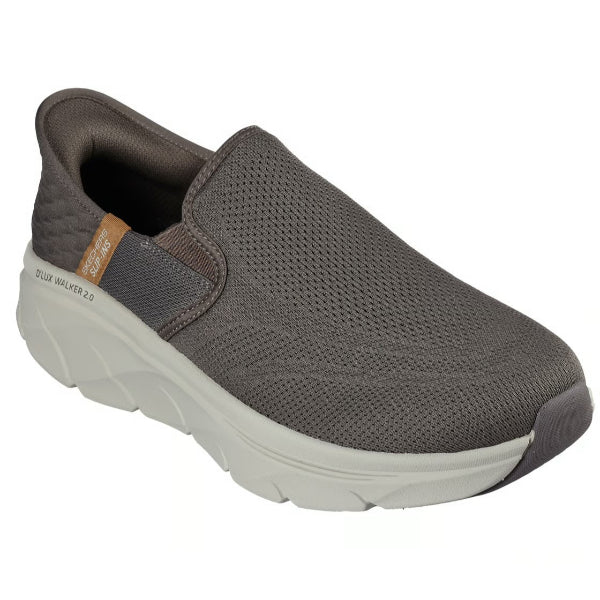 Skechers D'Lux Walker 2.0 Walking Shoes For Men, Brown