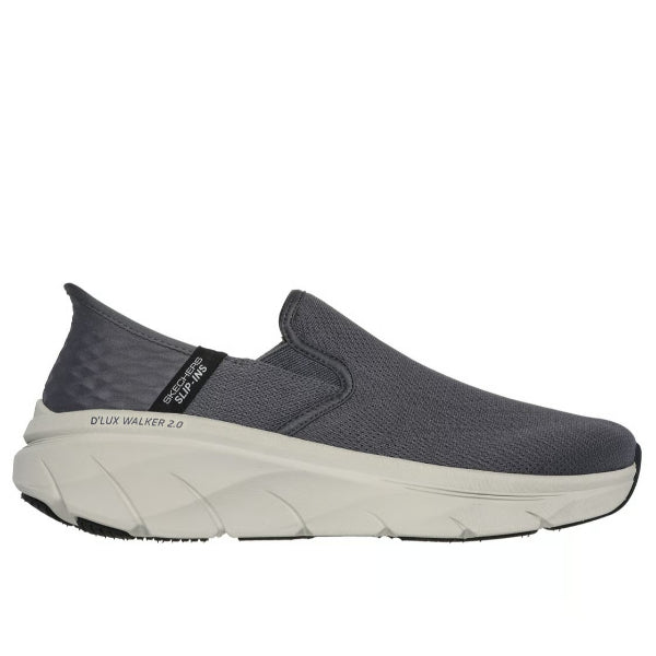 Skechers D'Lux Walker 2.0 Walking Shoes For Men, Charcoal
