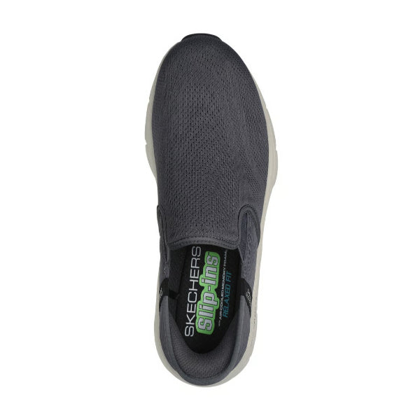 Skechers D'Lux Walker 2.0 Walking Shoes For Men, Charcoal