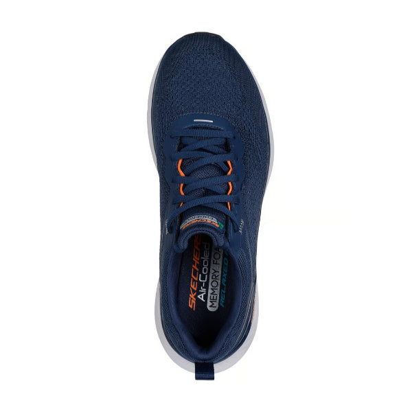 Skechers Edgeride Running Shoes For Men, Navy Orange