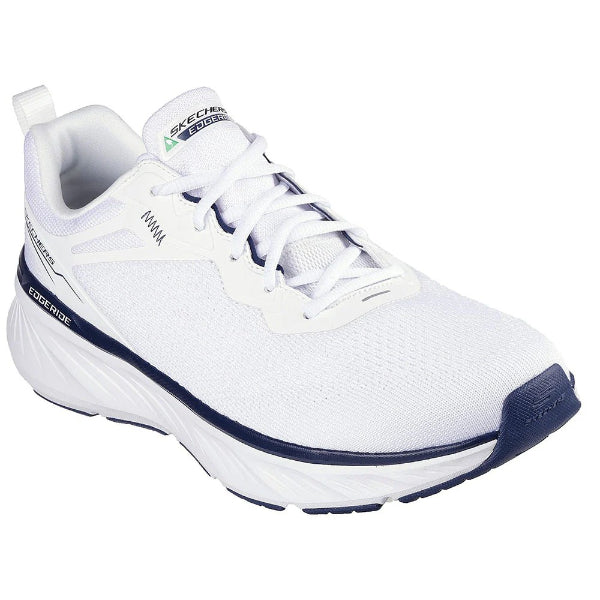 Skechers Edgeride Running Shoes For Men, White Navy
