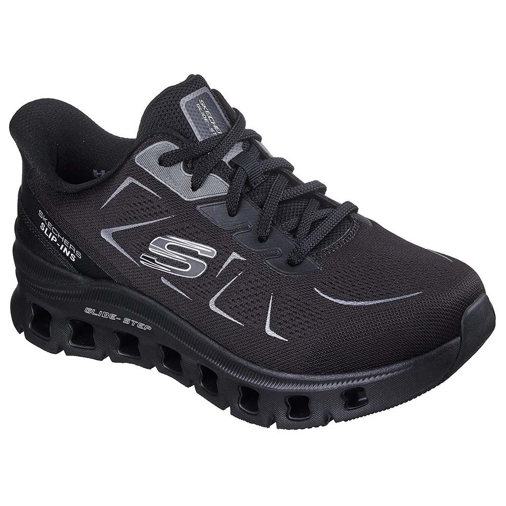 حذاء رياضي رجالي من سكيتشرز جلايد ستيب برو، أسود
