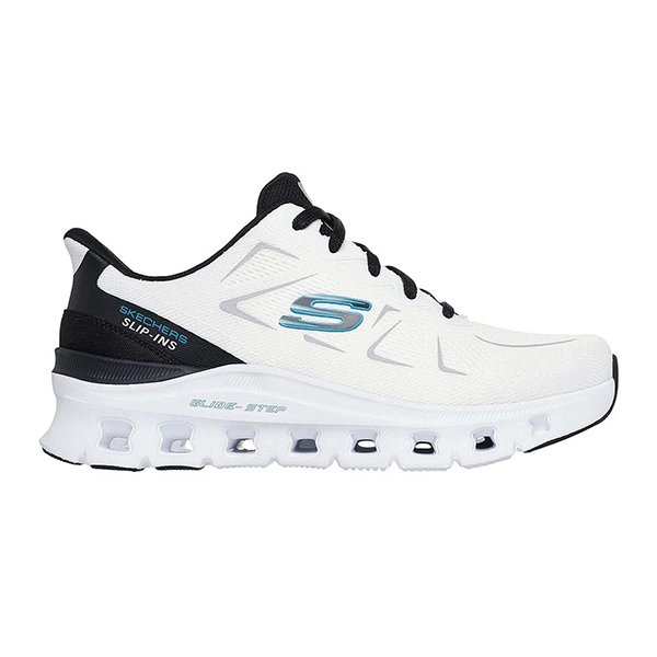 Skechers Glide-Step Pro Running Shoes For Men, White Black