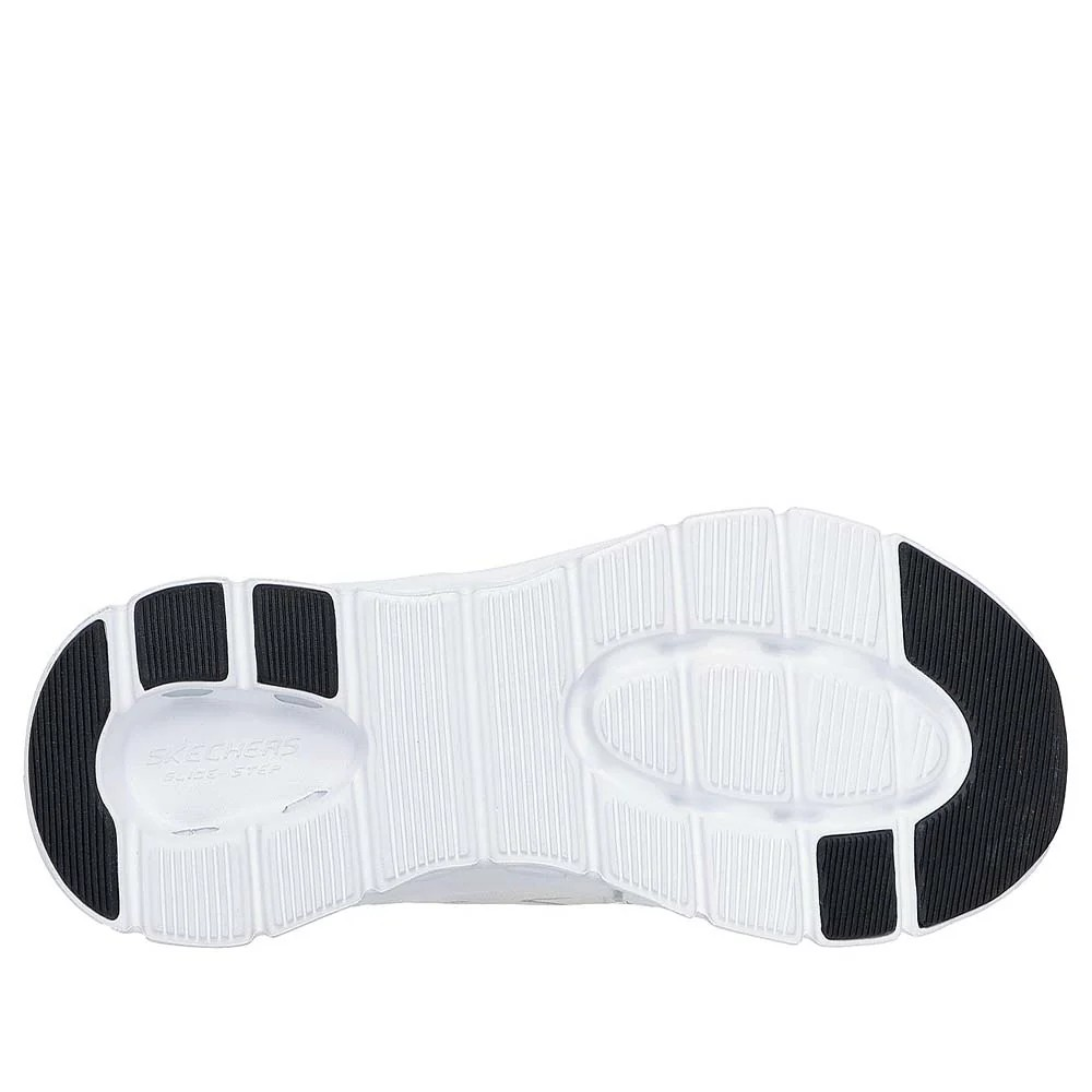 حذاء سكيتشرز جلايد ستيب برو للجري للرجال، أبيض وأسود