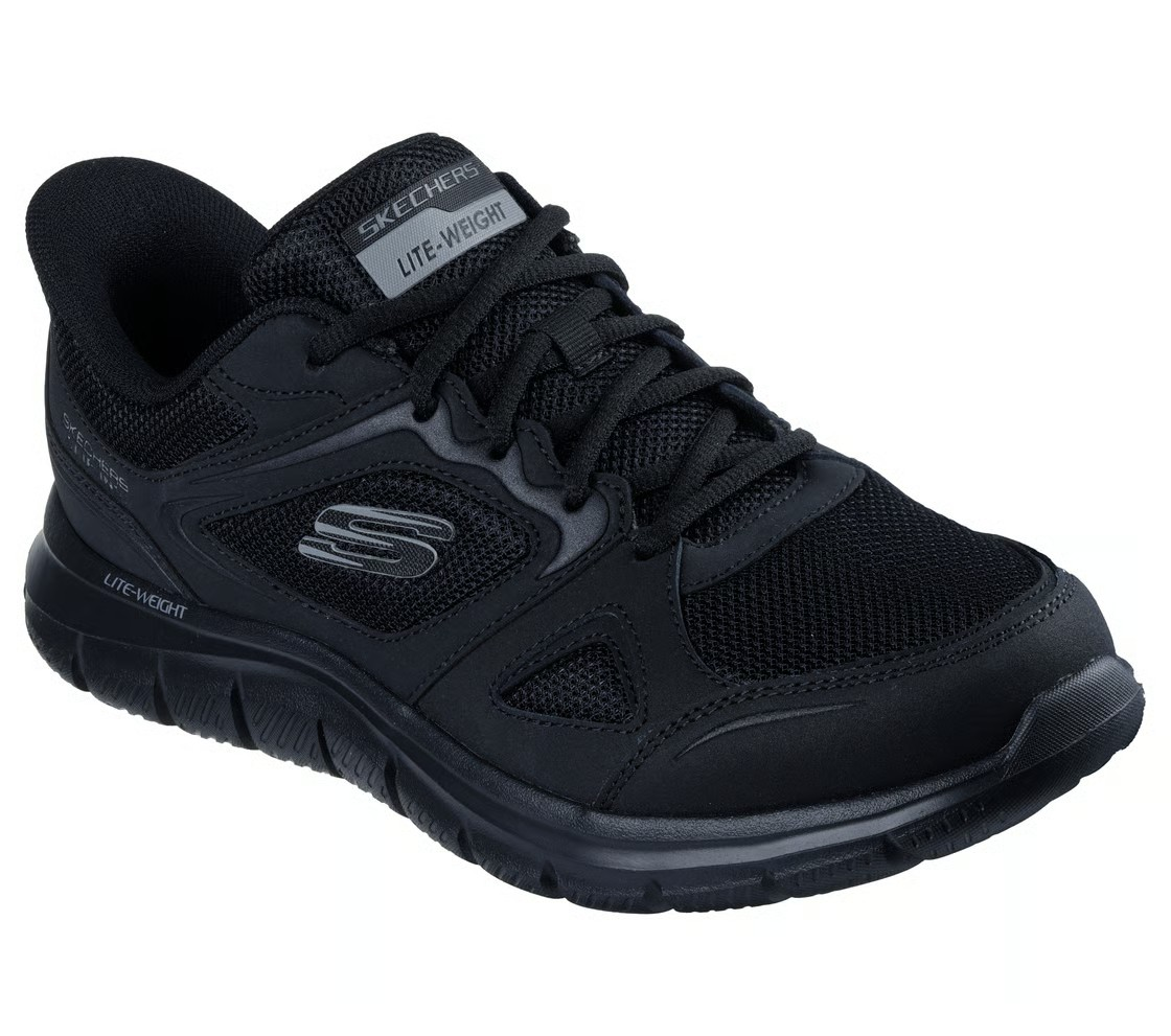 Skechers Track Sports Lifestyle Shoes For Men, Black