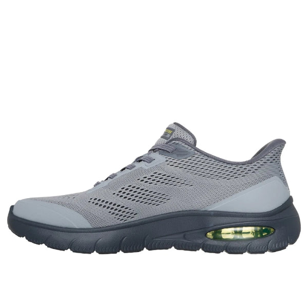 Skechers Skech-Air Summits Sports Lifestyle Shoes For Men, Charcoal Lime