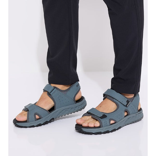 Skechers Escape Plan Trail Sandal Sandal For Men, Silver Tan