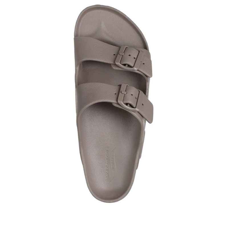 Skechers Arch Fit Cali Surf - شباشب ساحرة للرجال، لون رمادي مائل للبني