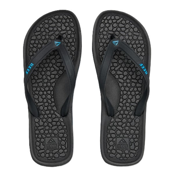 Reef G Land Flip Flops For Men, Black&Blue