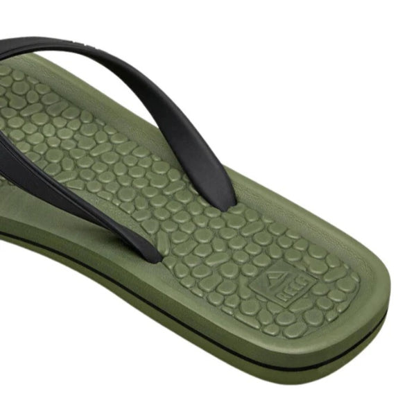 Reef G Land Flip Flops For Men, Olive&Black
