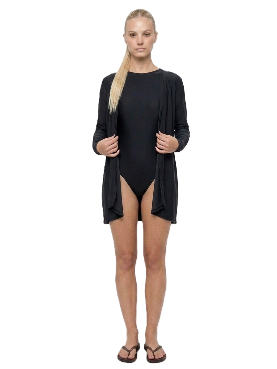 Trainetic One Piece And Cover Up For Women, Black