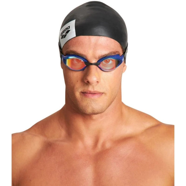 Arena Air-Speed Mirror Goggles For Unisex, Yellow Copper-Blue