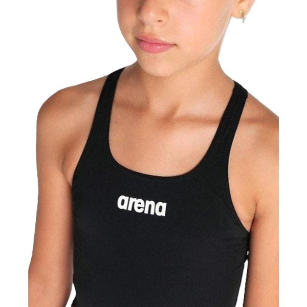 Arena Team Swimsuit Swim Pro One Piece For Girls, Black White