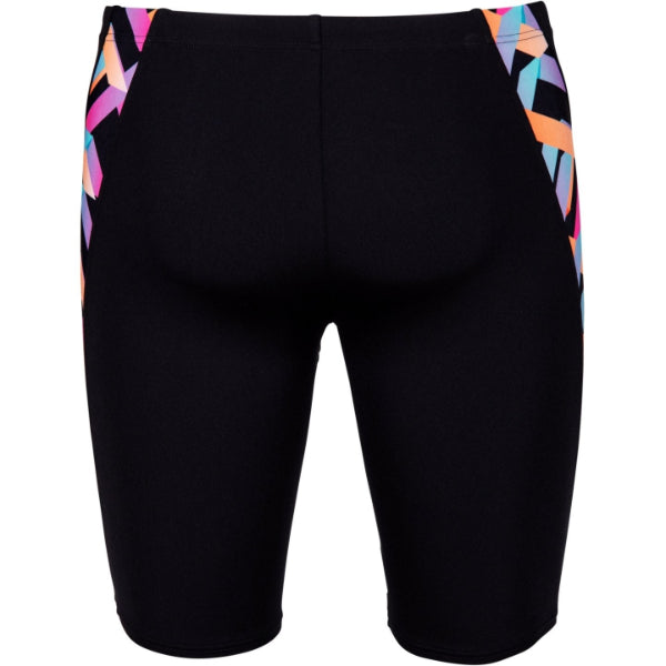 Arena Texture Swim Jammer Jammer For Men, Black Multi