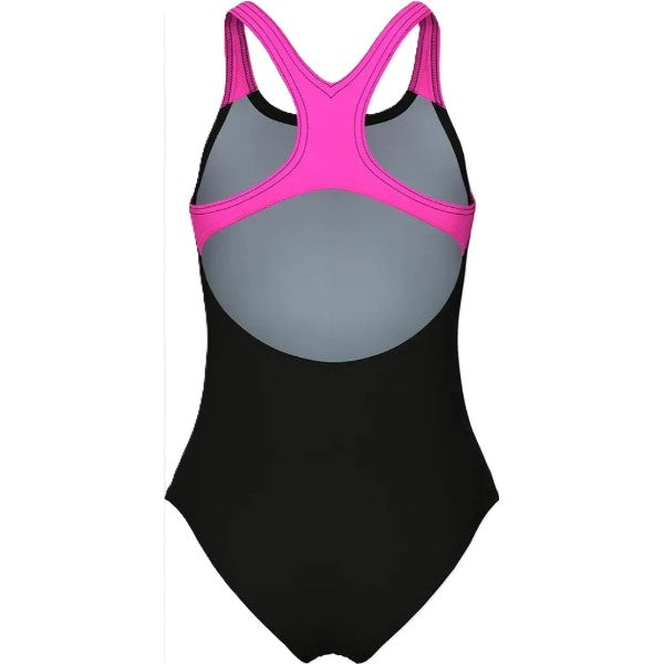Arena Dots Swimsuit Swim Pro One Piece For Girls, Black Multi