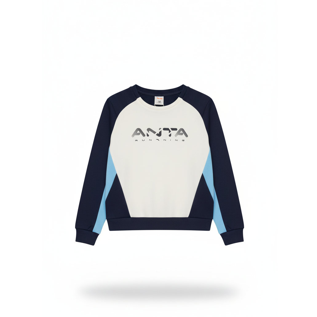 Anta Running Sweatshirt For Boys, Blue