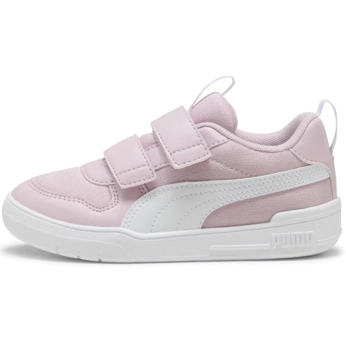Puma Multiflex Mesh Lifestyle Shoes For Girls, White&Pink