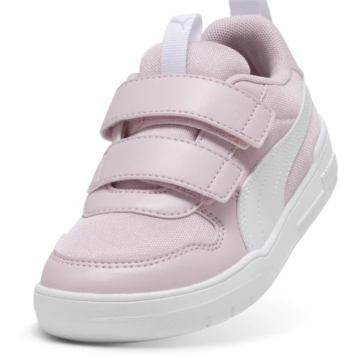 Puma Multiflex Mesh Lifestyle Shoes For Girls, White&Pink