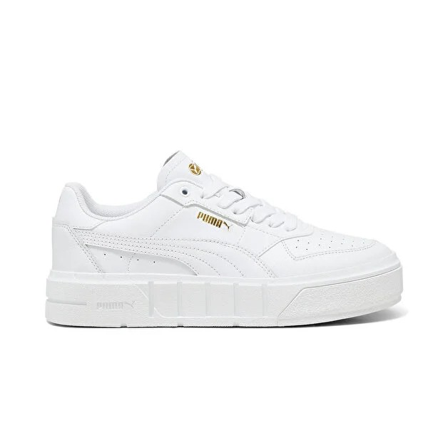 Puma Cali Court Lth Lifestyle Shoes For Women, White&Gold