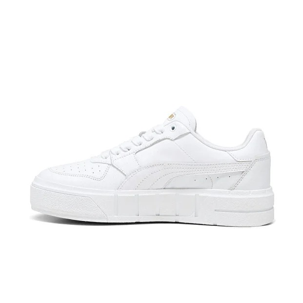 Puma Cali Court Lth Lifestyle Shoes For Women, White&Gold