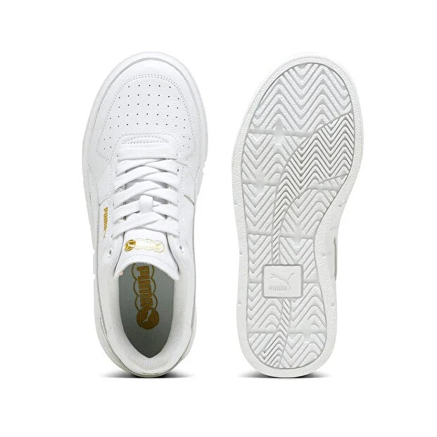 Puma Cali Court Lth Lifestyle Shoes For Women, White&Gold