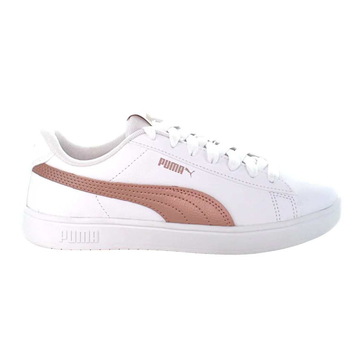 Puma Rickie Classic Lifestyle Shoes For Girls, White&Rose