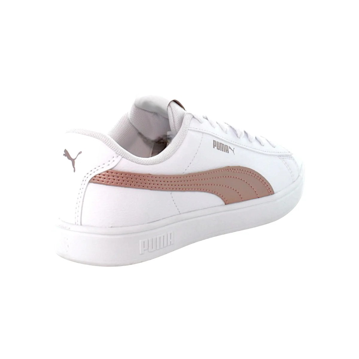 Puma Rickie Classic Lifestyle Shoes For Girls, White&Rose