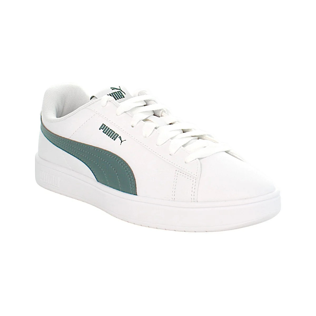 Puma Rickie Classic Lifestyle Shoes For Boys, White&Green