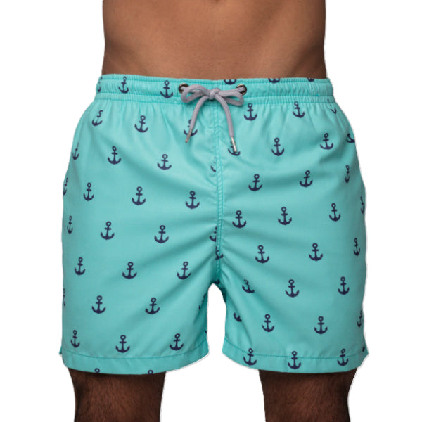 Fin Swimming Shorts For Men, Turquoise