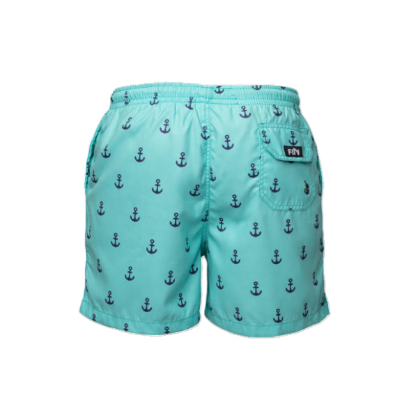 Fin Swimming Shorts For Men, Turquoise