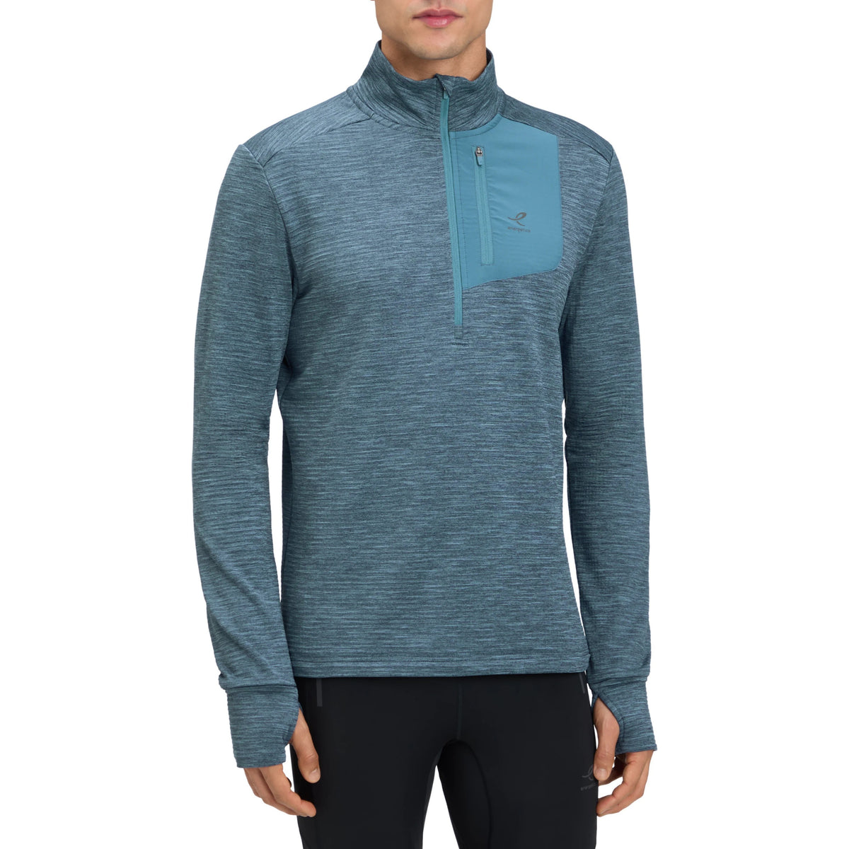 Energetics Willard M men's half-zip running top, Dark Blue - 1