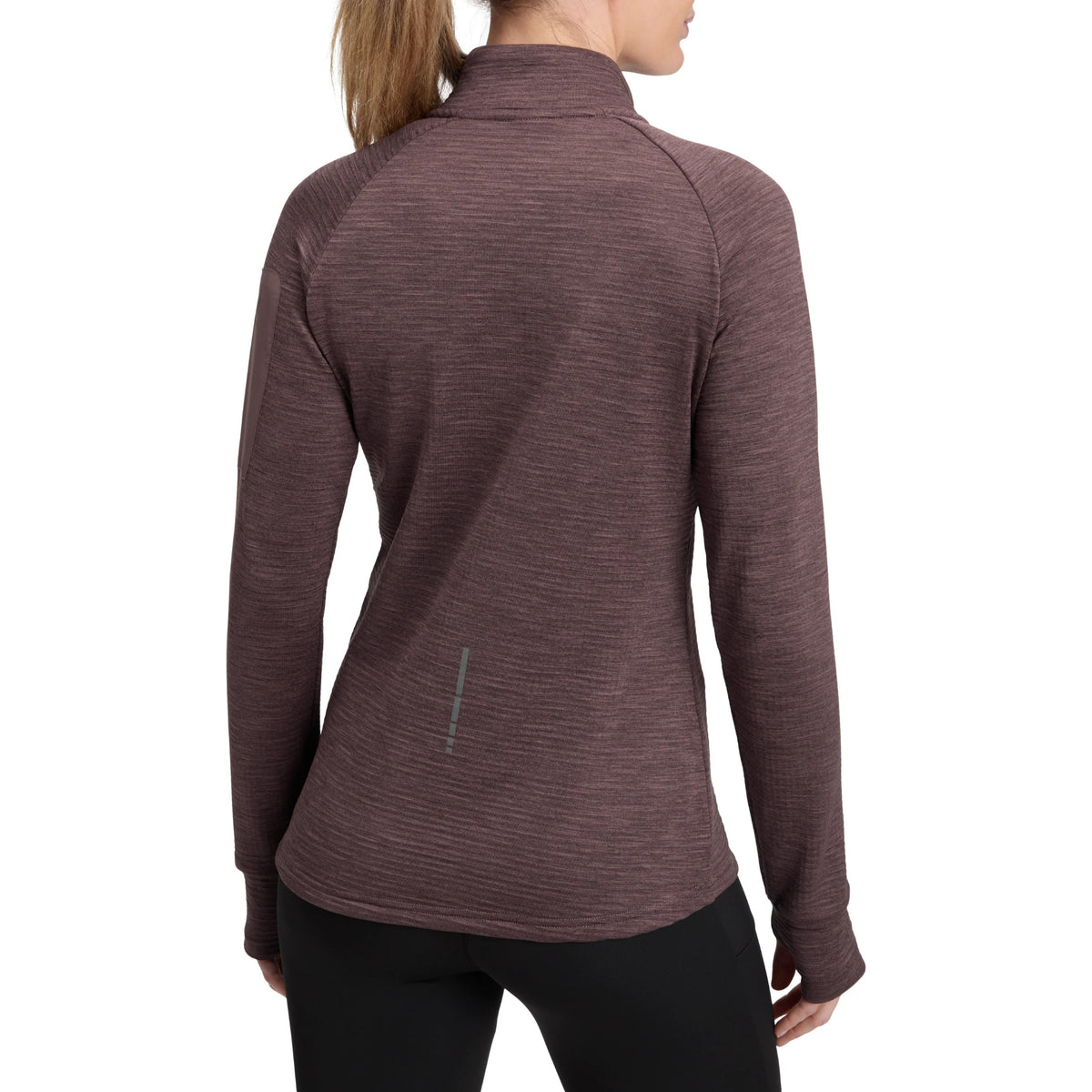 Energetics Wilona W women's half-zip running top, Red Wine - 2