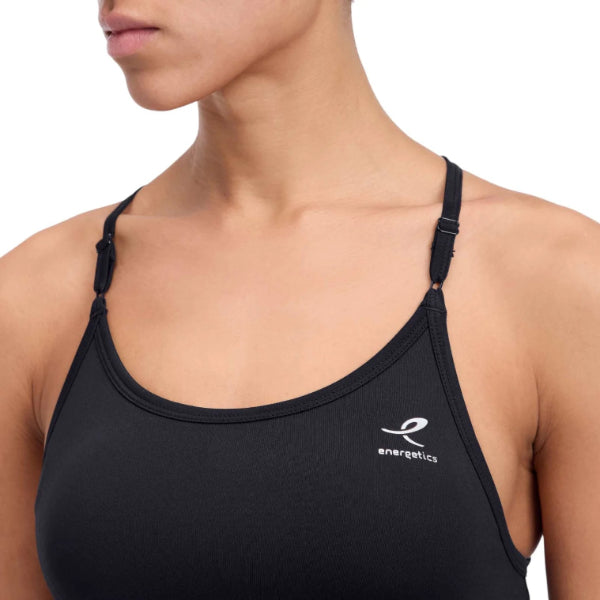 Energetics Gigina W Fitness Bra For Women, Black