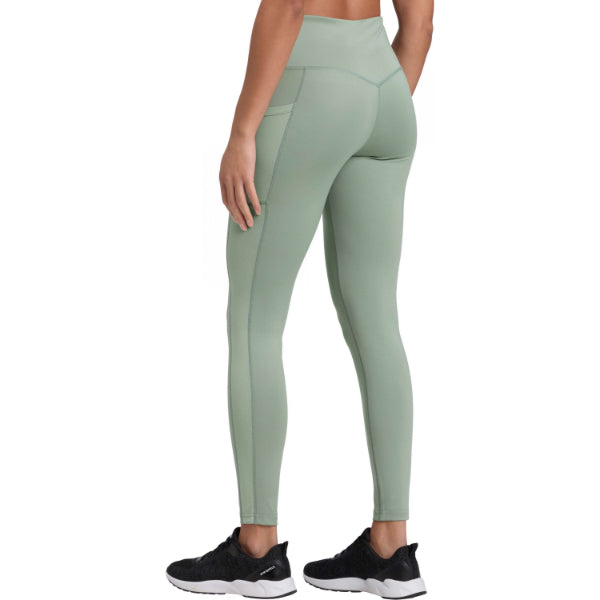 Energetics Kayla 1/1 Iii W Fitness Tight Pants For Women, Green Smoke