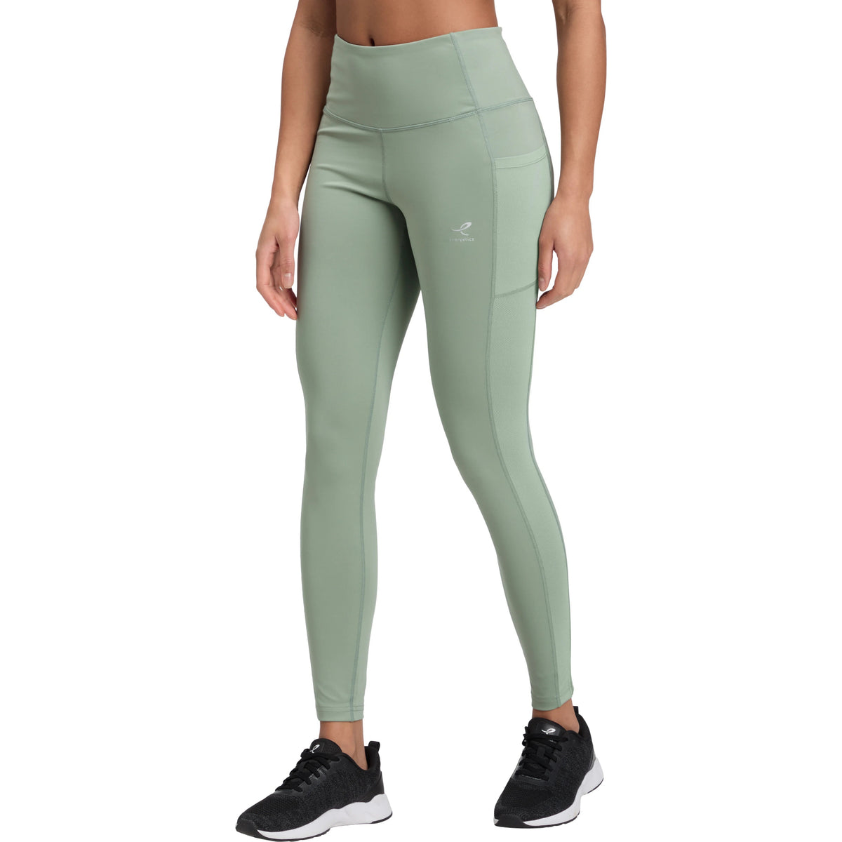 Energetics Kayla 1/1 Iii W Fitness Tight Pants For Women, Green Smoke