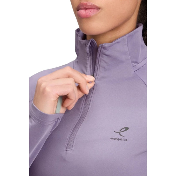Energetics Carla Ii W L/S Running T-Shirt For Women, Purple Light