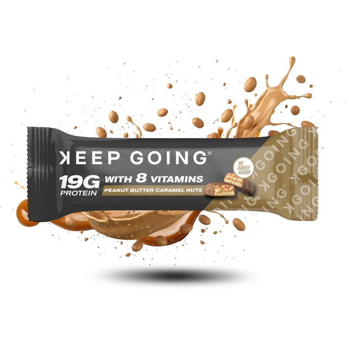 Keep Going Protein & Vitamin Bar Peanut Butter Caramel Nuts