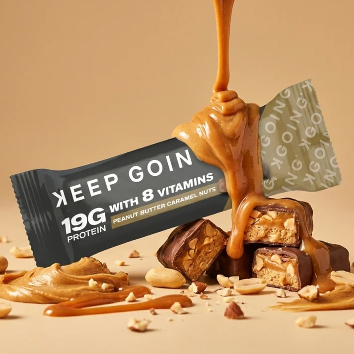 Keep Going Protein & Vitamin Bar Peanut Butter Caramel Nuts