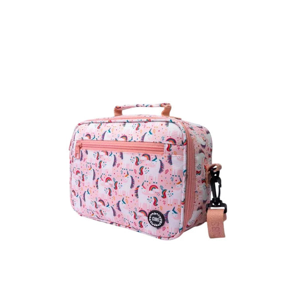 Cubs Peach Unicorns & Rainbows Lunch Bag