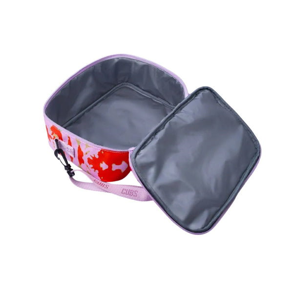Cubs Purple & Orange Tie Dye Lunch Bag